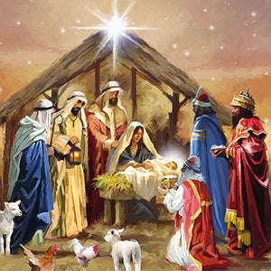 
                
                    Load image into Gallery viewer, Lunch Napkin - Nativity Collage
                
            
