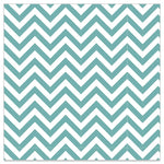 Lunch Napkin - AQUA Chevron