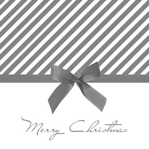 
                
                    Load image into Gallery viewer, Lunch Napkin - Christmas Bow SILVER
                
            