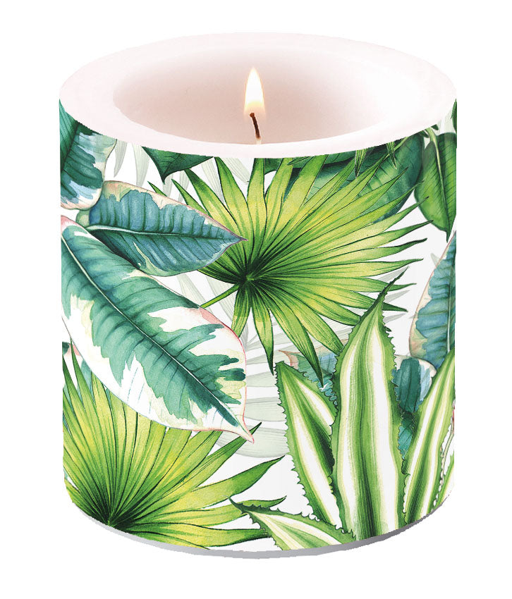 Candle SMALL - Tropical Leaves