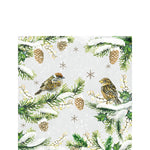 Cocktail Napkin - Sparrows in Snow