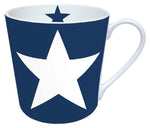 MUG (Fine Bone China) - Star GREY/DARK BLUE (300 mL)