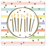 Carte de voeux MINI (Anniversaire) - Bougies d'anniversaire