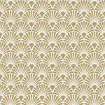 Cocktail Napkin - Art Deco GOLD/WHITE