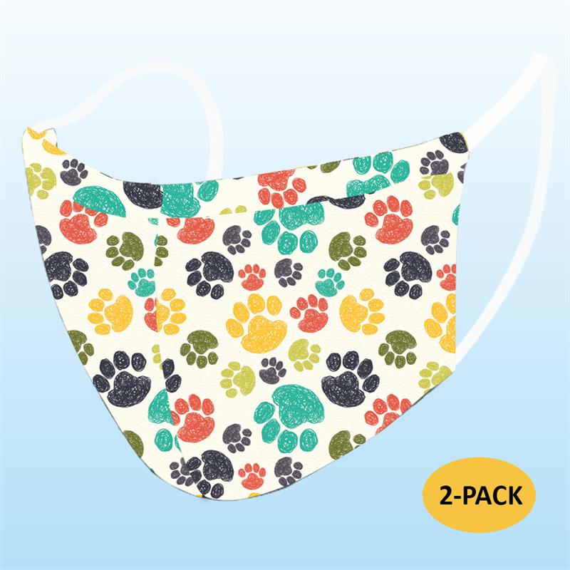 Face Mask - Dog Paws (Adult) - 2 PACK