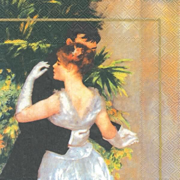 Serviette de Cocktail - Renoir : Danse A La Ville