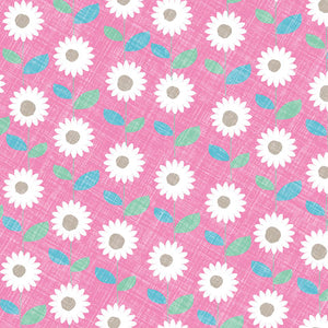 Lunch Napkin - Patterned Flowers PINK