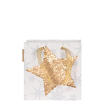 Gift Bag (Sequins) - Star GOLD/SILVER (Small)