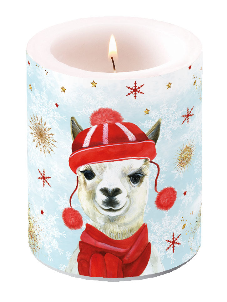 Candle LARGE - Winter Lama