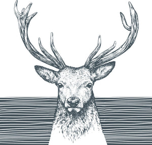 Lunch Napkin - Deer SLATE GREY