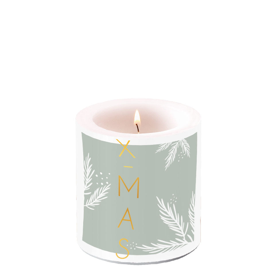 Candle SMALL - X-MAS GREEN