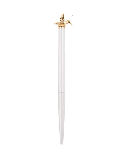 
                
                    Load image into Gallery viewer, Writing Instrument - Luxury Pen with HUMMING BIRD Accent (WHITE)
                
            