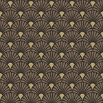 Cocktail Napkin - Art Deco BLACK-GOLD