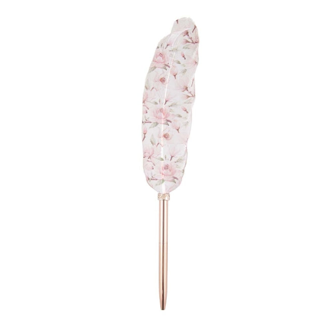 Writing Instrument (FEATHER PEN) - Soft Spring Floral (Single Feather)