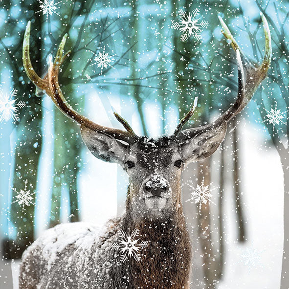 
                
                    Load image into Gallery viewer, Lunch Napkin - Winter Deer
                
            