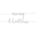 Lunch Napkin - Christmas Note POSITIVE SILVER