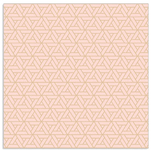 Lunch Napkin - Geo Pattern PINK-GOLD