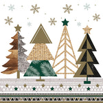 Serviette de table - Arbres de Noël graphiques