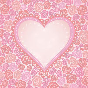 Lunch Napkin - Romantic Heart among Roses