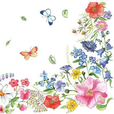
                
                    Load image into Gallery viewer, Lunch Napkin - Blossom Border
                
            