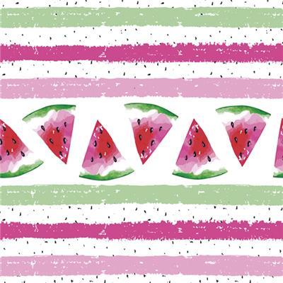 Lunch Napkin - Watermelon with Stripes