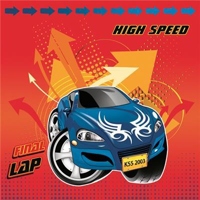 Lunch Napkin - High Speed Car