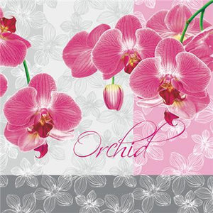 Serviette à Déjeuner - Orchidée Romantique