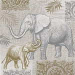 Serviette de table - Éléphants de style indien
