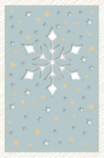 Carte de voeux (Noël) - Flocon de neige (Découpé au laser)