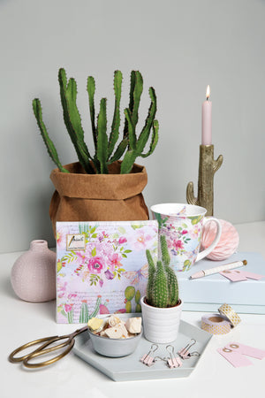 Lunch Napkin - Roses and Cacti