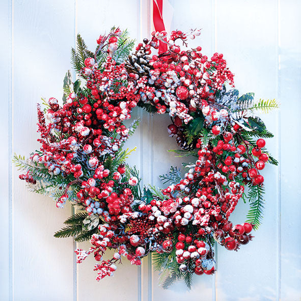 
                
                    Load image into Gallery viewer, Lunch Napkin - Frozen Wreath
                
            