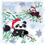 Lunch Napkin - Pandas in Snow