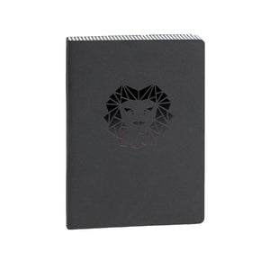 
                
                    Load image into Gallery viewer, Notebook (A5) - Majestic Lion BLACK
                
            