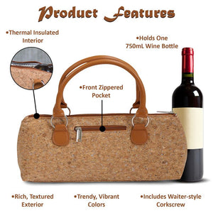 Pochette à vin - SILVER LIÈGE isolé bouteille unique sac à vin