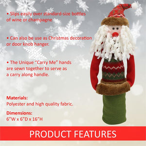 
                
                    Load image into Gallery viewer, Wine Bottle Covers - Santa PATTERN
                
            