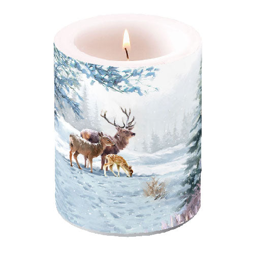 Candle LARGE - Deer Family