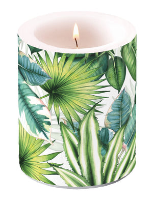 Candle LARGE - Tropical Leaves