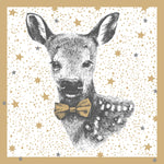 Lunch Napkin - Winter Fawn GOLD