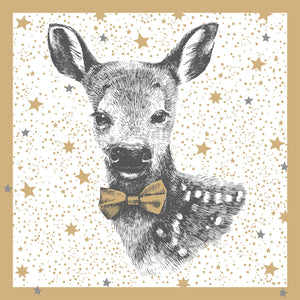 
                
                    Load image into Gallery viewer, Lunch Napkin - Winter Fawn GOLD
                
            