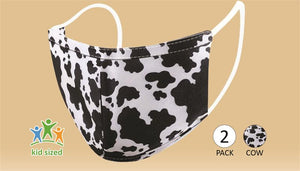 Face Mask - Cow (Kids) - 2 PACK