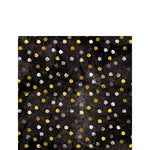 Cocktail Napkin - Swirling Dots BLACK